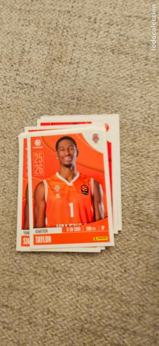 Figurine di Calcio: valencia taylor 343 euroliga 2025 2026 25 26 euroleague trading card