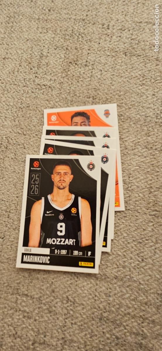 Figurine di Calcio: partizan 308 marikovic euroliga 2025 2026 25 26 euroleague trading card