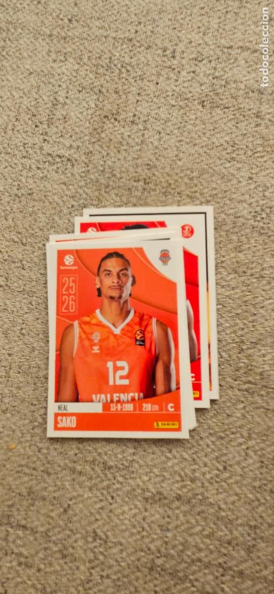 Figurine di Calcio: valencia 348 sako euroliga 2025 2026 25 26 euroleague trading card