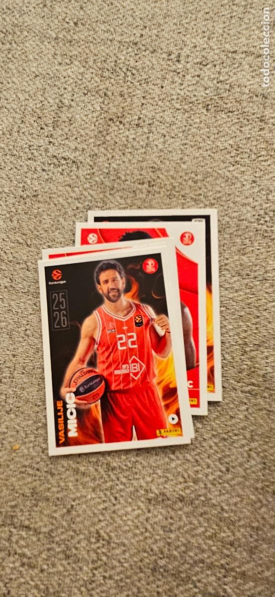 Figurine di Calcio: hapoel tel aviv 13 micic euroliga 2025 2026 25 26 euroleague trading card