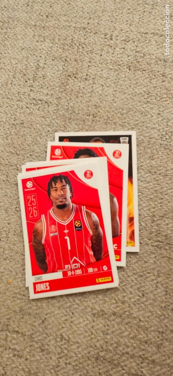 Figurine di Calcio: hapoel tel aviv 199 jones euroliga 2025 2026 25 26 euroleague trading card