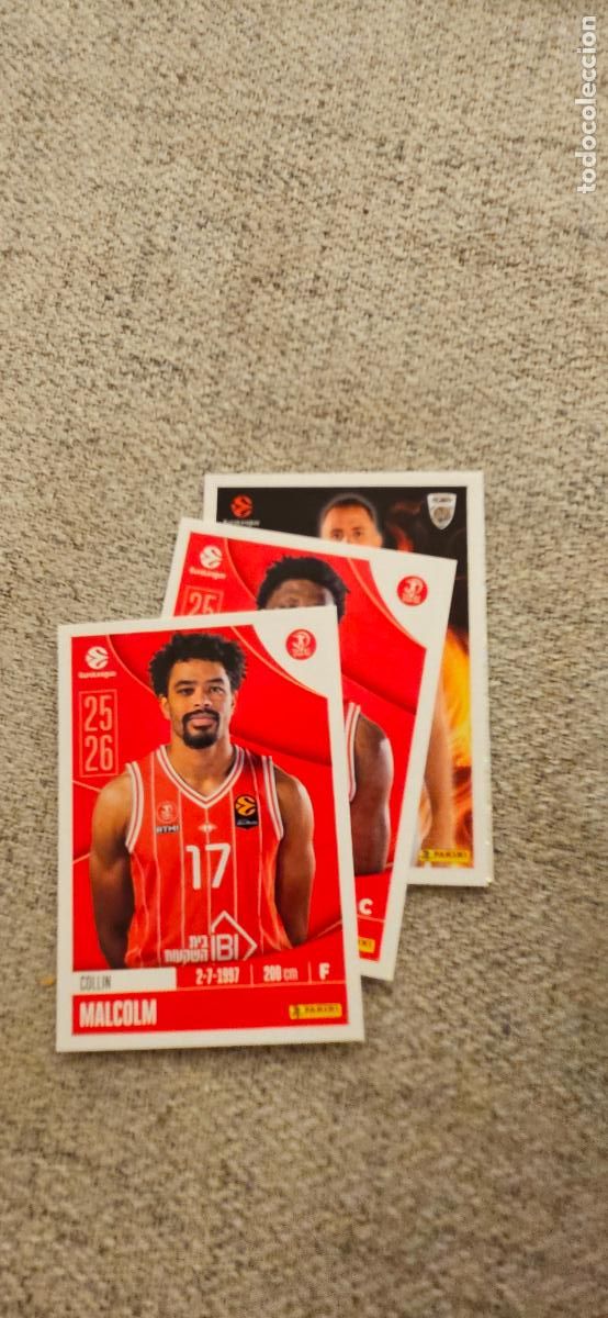 Figurine di Calcio: hapoel tel aviv 207 malcom euroliga 2025 2026 25 26 euroleague trading card