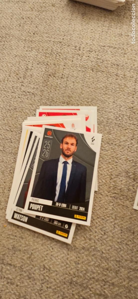 Figurine di Calcio: asvel poupet 215 euroliga 2025 2026 25 26 euroleague trading card