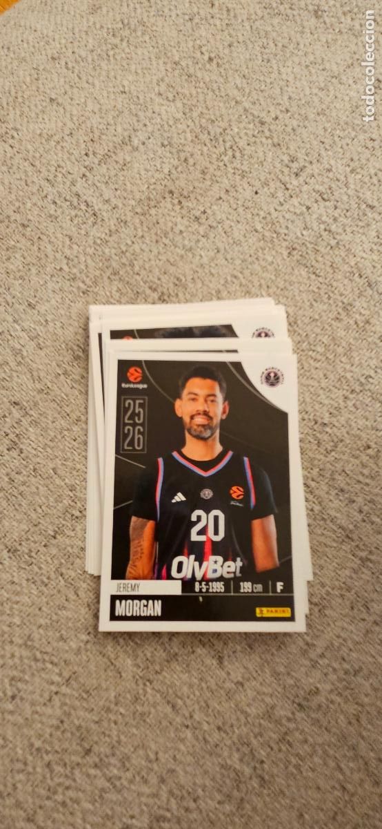 Football Stickers: paris 291 morgan euroliga 2025 2026 25 26 euroleague trading card
