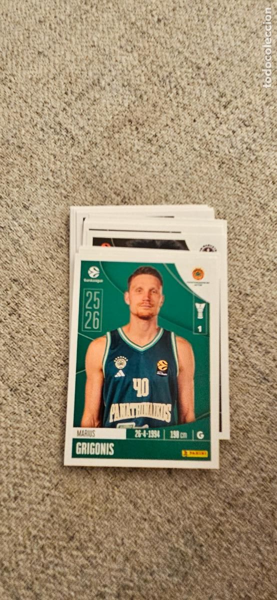 Football Stickers: 273 panathinaikos grigonis euroliga 2025 2026 25 26 euroleague trading card