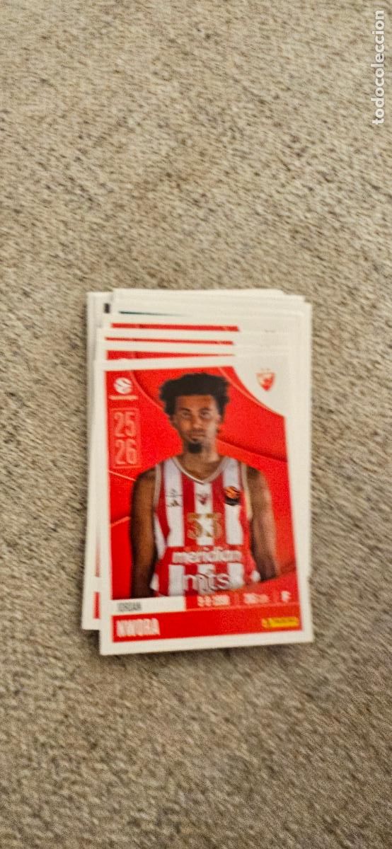 Football Stickers: estrella roja 105 nwora euroliga 2025 2026 25 26 euroleague trading card