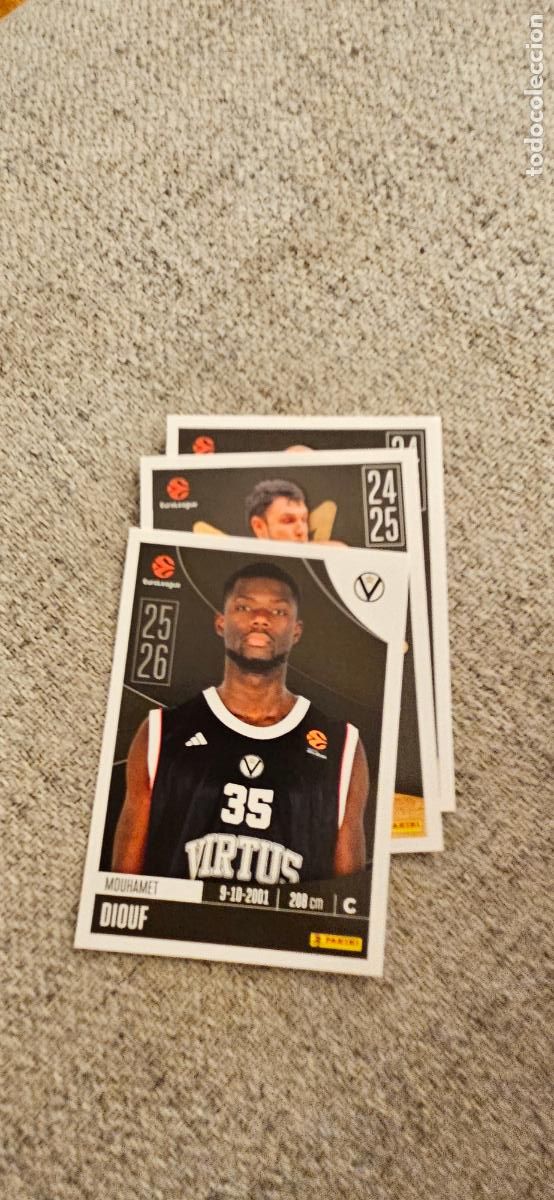 Football Stickers: bologna 366 diouf euroliga 2025 2026 25 26 euroleague trading card