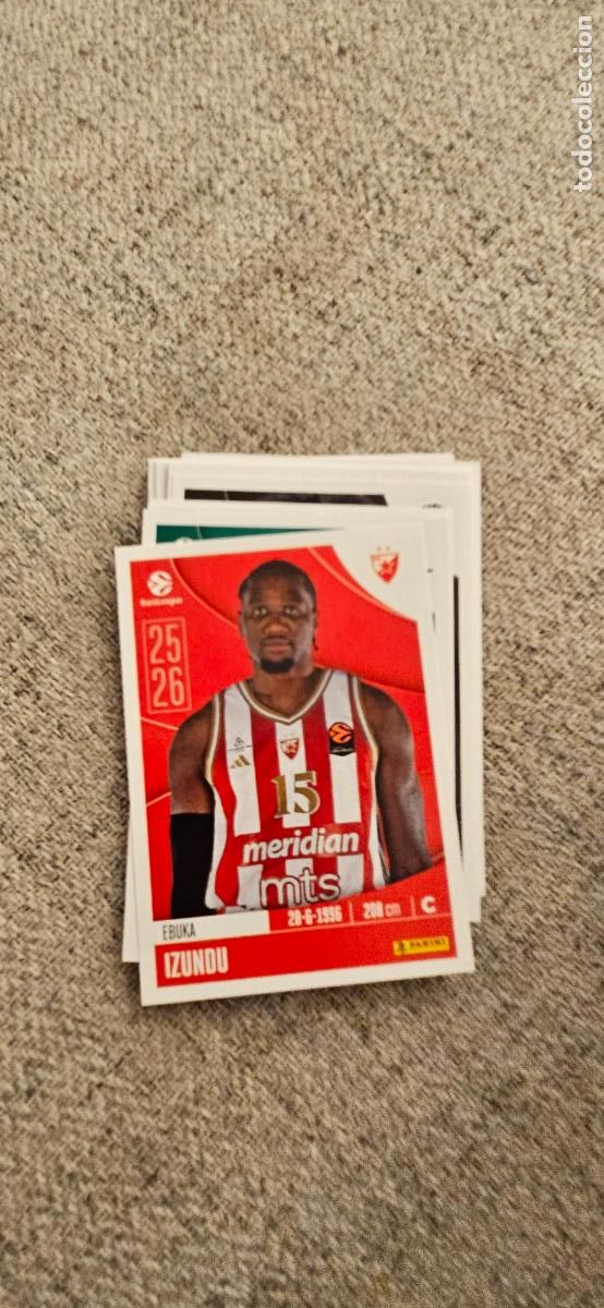 Football Stickers: estrella roja 110 izundu euroliga 2025 2026 25 26 euroleague trading card