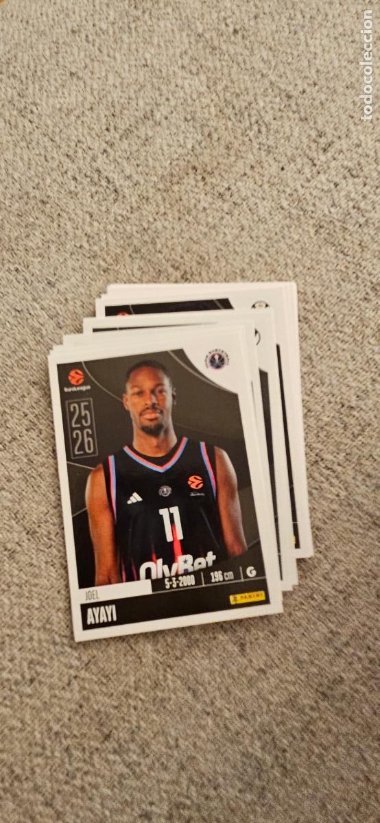 Football Stickers: paris 287 ayayi euroliga 2025 2026 25 26 euroleague trading card