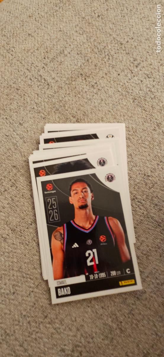 Football Stickers: paris 298 bako euroliga 2025 2026 25 26 euroleague trading card