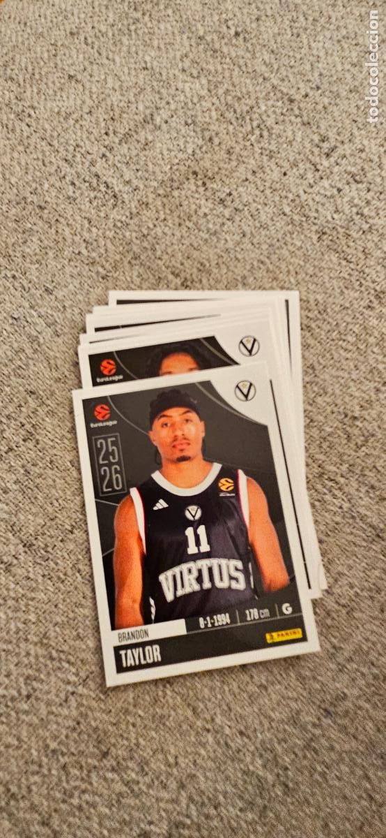 Cromos de F&uacute;tbol: bologna 356 taylor euroliga 2025 2026 25 26 euroleague trading card