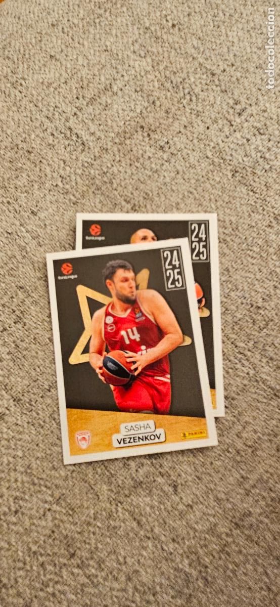 Cromos de F&uacute;tbol: vezenkov 390 euroliga 2025 2026 25 26 euroleague trading card