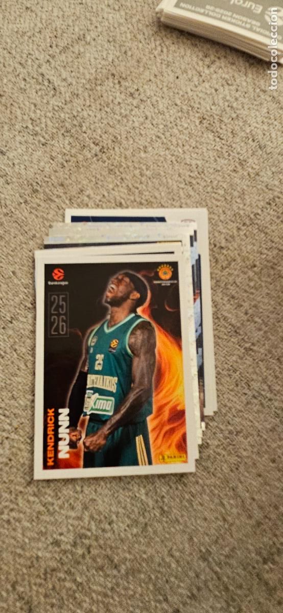 Cromos de F&uacute;tbol: 17 nunn panathinaikos euroliga 2025 2026 25 26 euroleague trading card