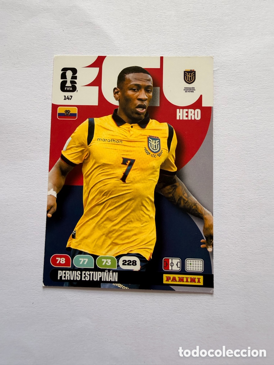 Football Stickers: Pervis Estupi&ntilde;&aacute;n (147) - ECUADOR