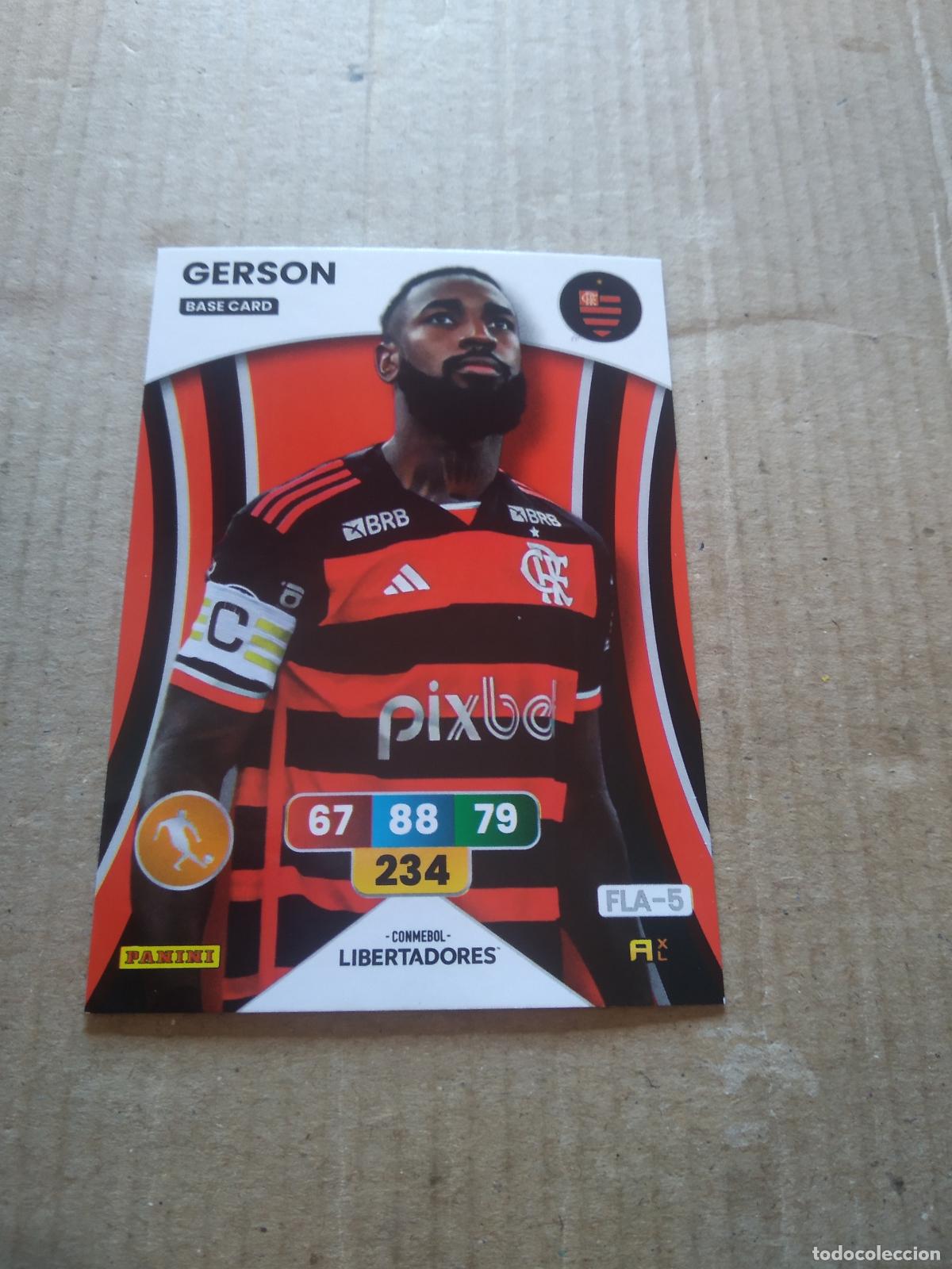 Fu&szlig;ball-Sticker: GERSON FLAMENGO CROMO FUTBOL PANINI ADRENALYN CONMEBOL LIBERTADORES SUDAMERICANA 2024