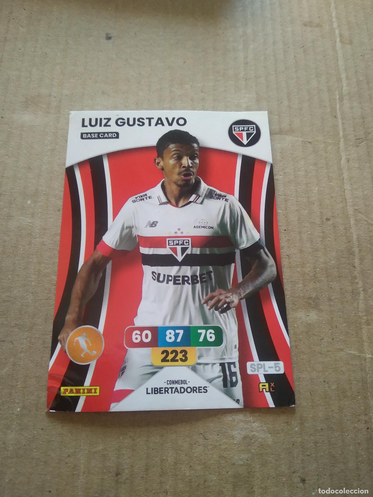 Cromos de F&uacute;tbol: LUIZ GUSTAVO SAO PAULO CROMO FUTBOL PANINI ADRENALYN CONMEBOL LIBERTADORES SUDAMERICANA 2024