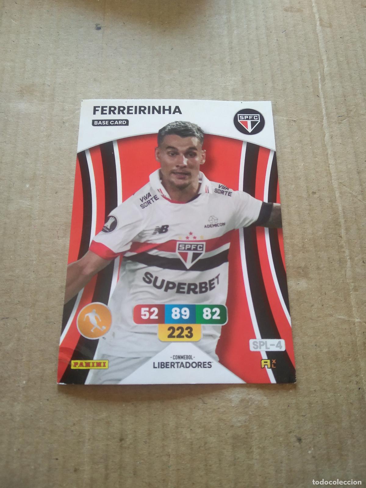 Cromos de F&uacute;tbol: FERREIRINHA SAO PAULO CROMO FUTBOL PANINI ADRENALYN CONMEBOL LIBERTADORES SUDAMERICANA 2024