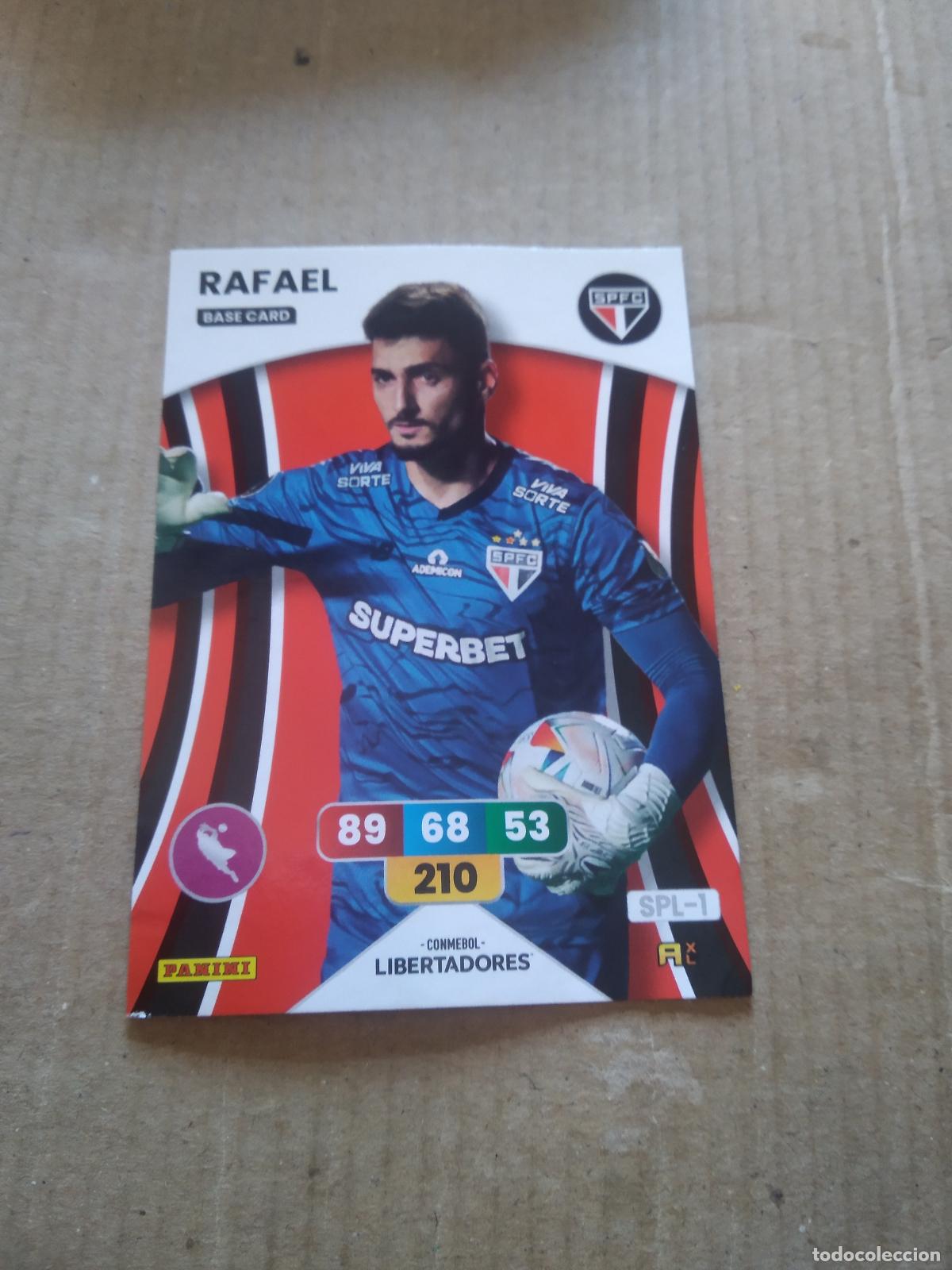 Cromos de F&uacute;tbol: RAFAEL SAO PAULO CROMO FUTBOL PANINI ADRENALYN CONMEBOL LIBERTADORES SUDAMERICANA 2024