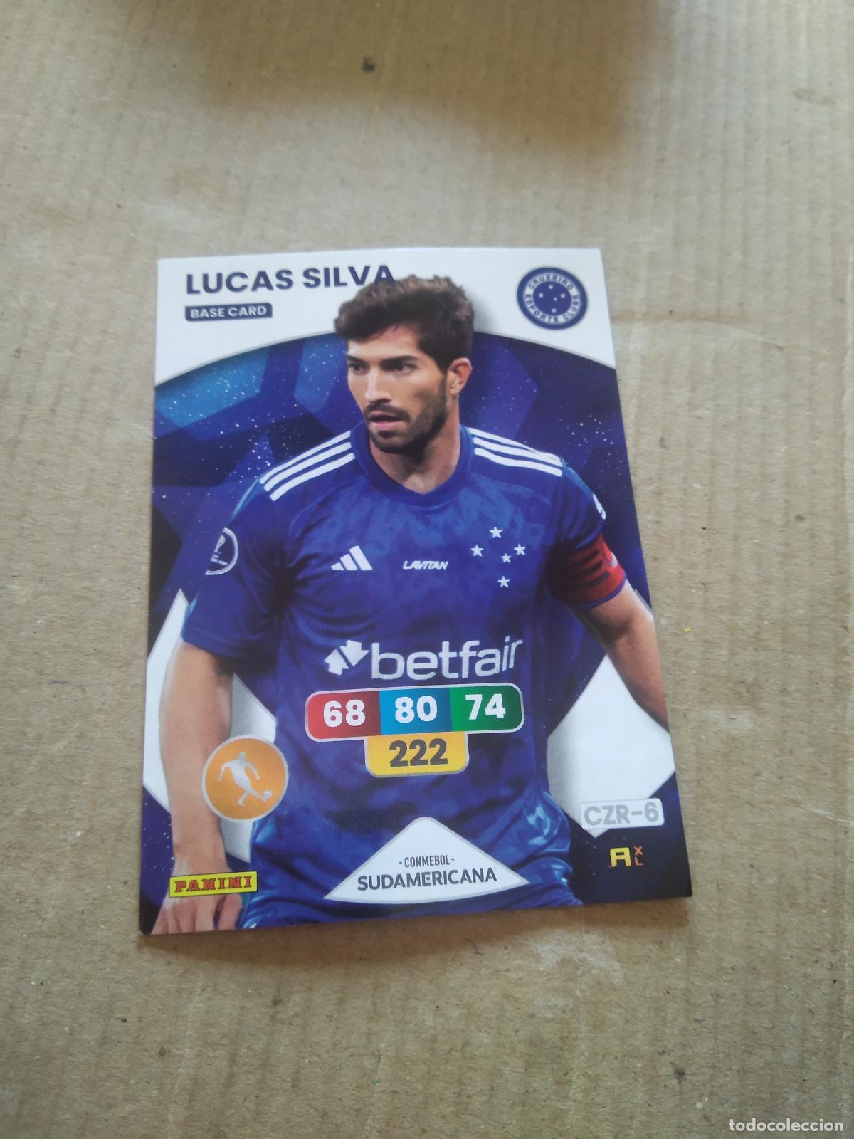 Cromos de F&uacute;tbol: LUCAS SILVA CRUZEIRO CROMO FUTBOL PANINI ADRENALYN CONMEBOL LIBERTADORES SUDAMERICANA 2024