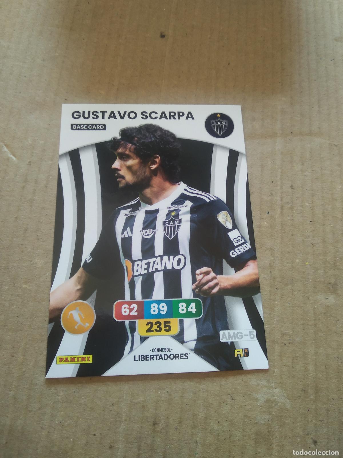Cromos de F&uacute;tbol: GUSTAVO SCARPA ATLETI MINEIRO CROMO FUTBOL PANINI ADRENALYN CONMEBOL LIBERTADORES SUDAMERICANA 2024