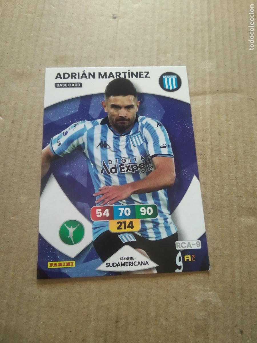 Cromos de F&uacute;tbol: ADRIAN MARTINEZ RACING CROMO FUTBOL PANINI ADRENALYN CONMEBOL LIBERTADORES SUDAMERICANA 2024