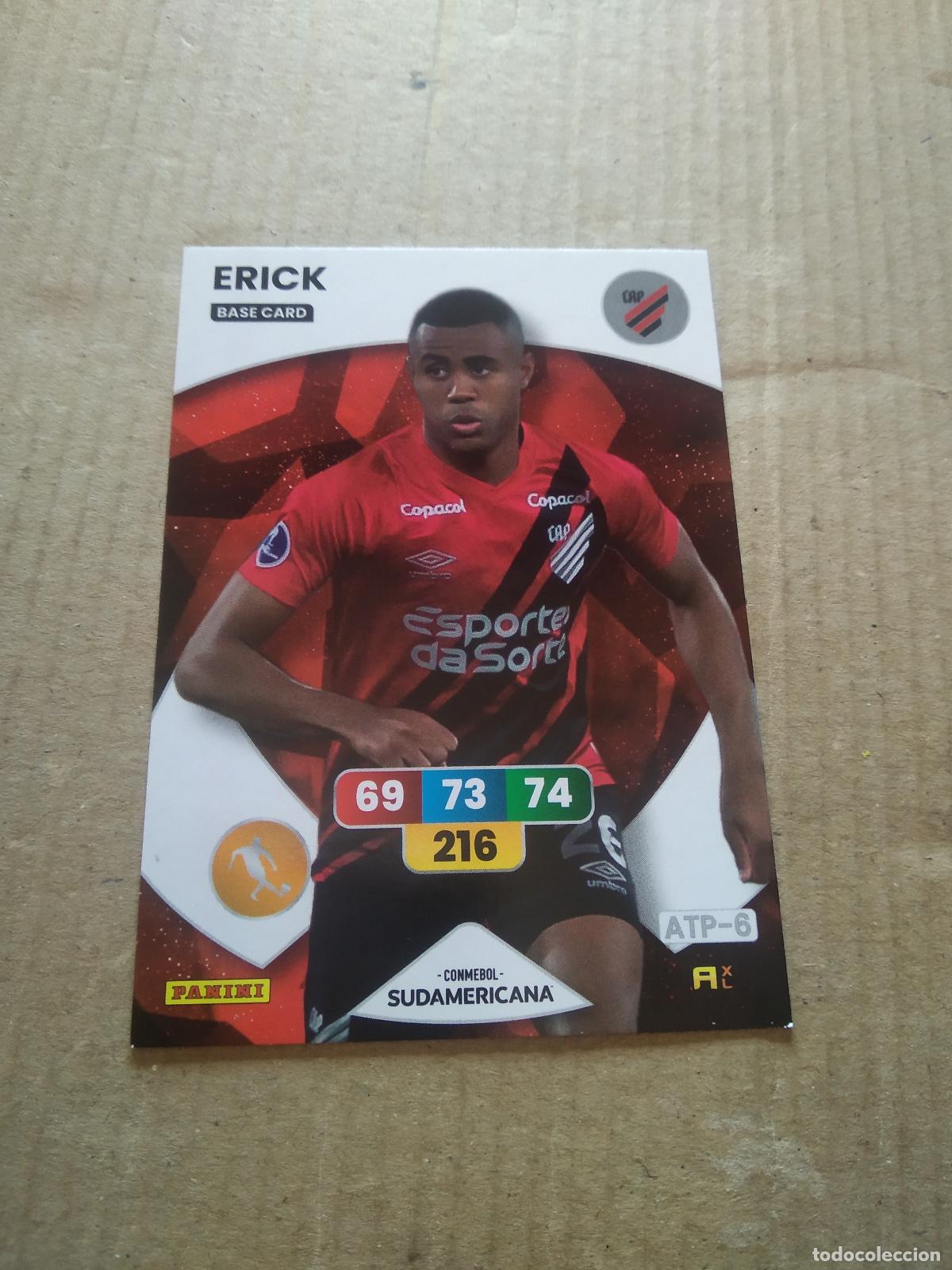 Cromos de Futebol: ERICK Paranaense CROMO FUTBOL PANINI ADRENALYN CONMEBOL LIBERTADORES SUDAMERICANA 2024