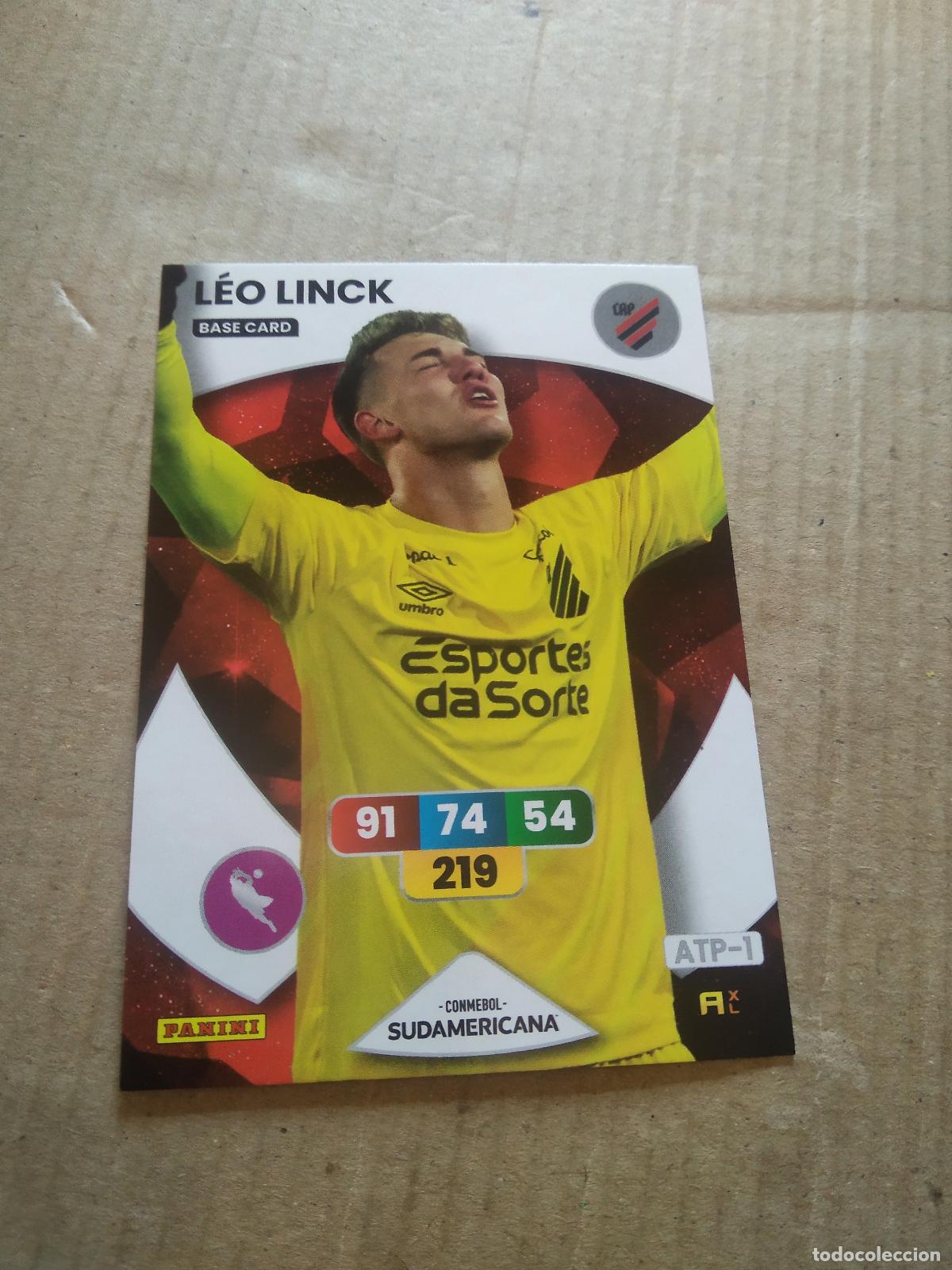 Cromos de F&uacute;tbol: LEO LINCK Paranaense CROMO FUTBOL PANINI ADRENALYN CONMEBOL LIBERTADORES SUDAMERICANA 2024