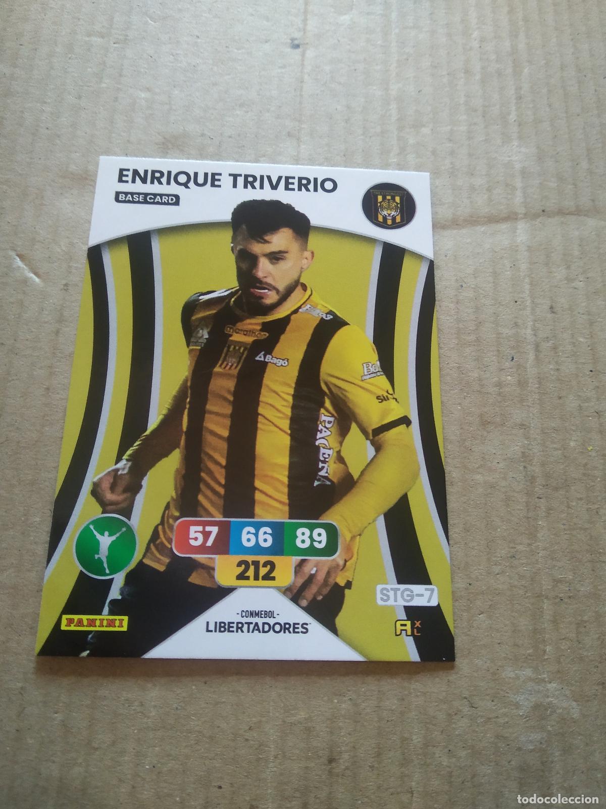 Cromos de F&uacute;tbol: ENRIQUE TRIVERIO THE STRONGEST CROMO FUTBOL PANINI ADRENALYN CONMEBOL LIBERTADORES SUDAMERICANA 2024