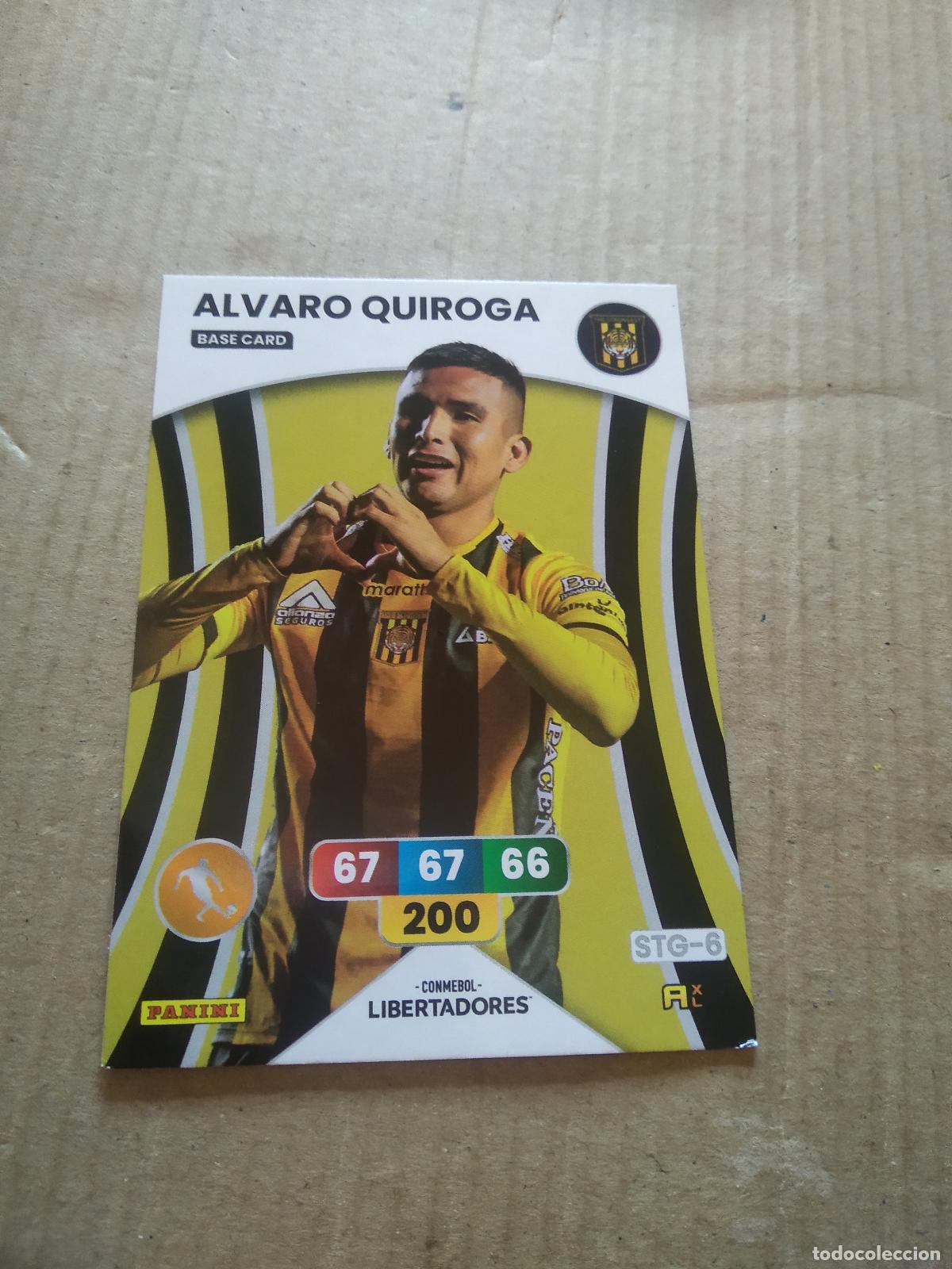 Cromos de F&uacute;tbol: ALVARO QUIROGA THE STRONGEST CROMO FUTBOL PANINI ADRENALYN CONMEBOL LIBERTADORES SUDAMERICANA 2024