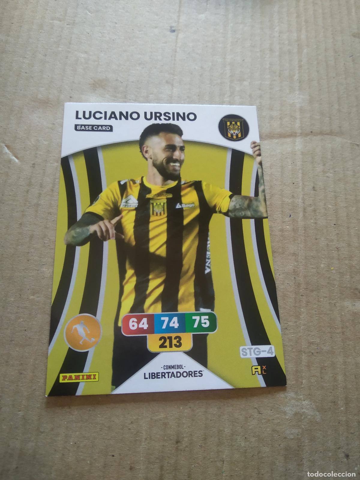 Cromos de F&uacute;tbol: LUCIANO URSINO THE STRONGEST CROMO FUTBOL PANINI ADRENALYN CONMEBOL LIBERTADORES SUDAMERICANA 2024
