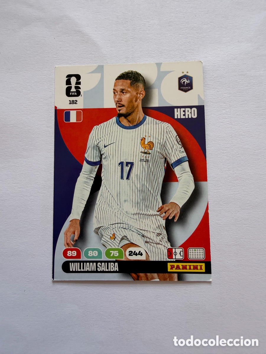 Football Stickers: William Saliba (182) - FRANCIA