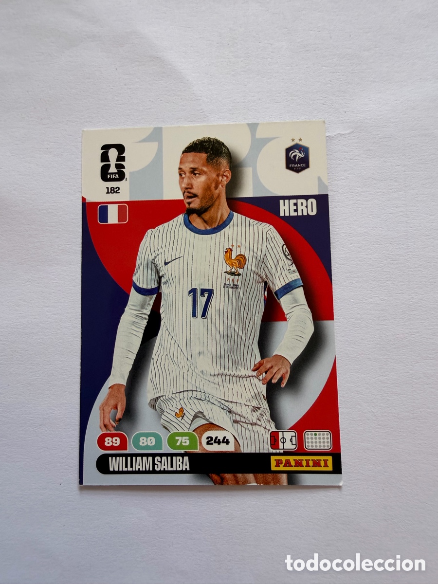 Football Stickers: William Saliba (182) - FRANCIA