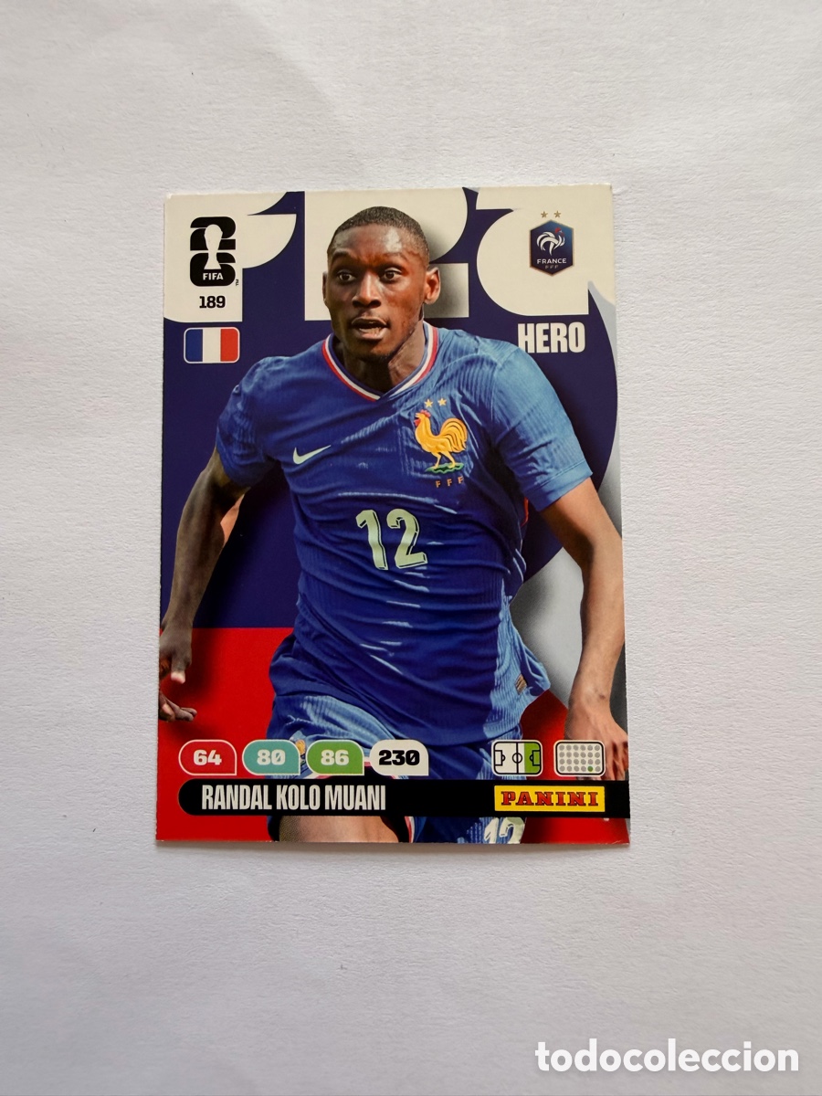 Football Stickers: Randal Kolo Muani (189) - FRANCIA