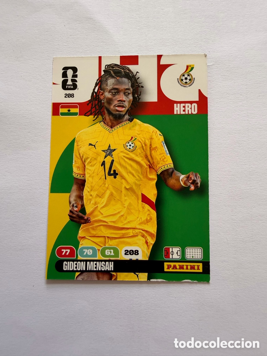 Cromos de F&uacute;tbol: Gideon Mensah (208) - GHANA