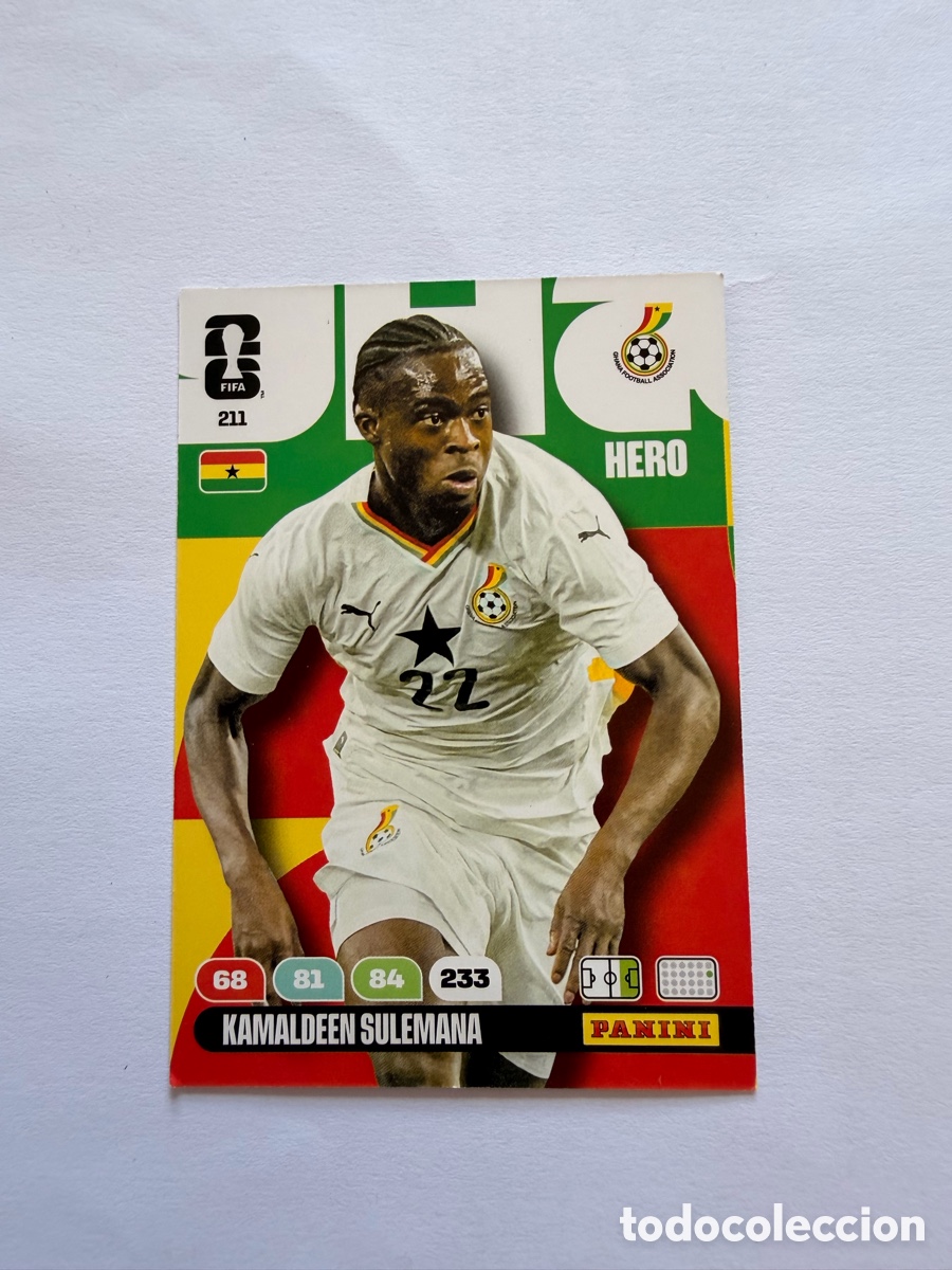 Cromos de F&uacute;tbol: Kamaldeen Sulemana (211) - GHANA
