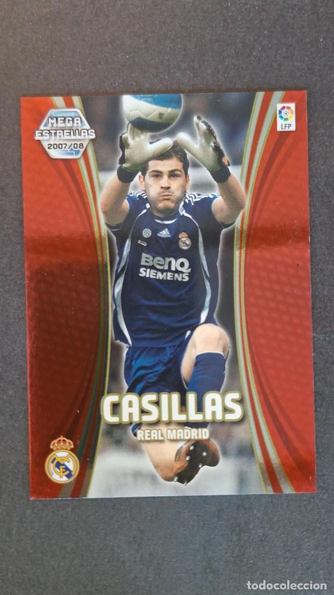Cromos de F&uacute;tbol: L3 CASILLAS REAL MADRID MEGA ESTRELLAS 361 PANINI MEGACRACKS 2007 2008 07 08