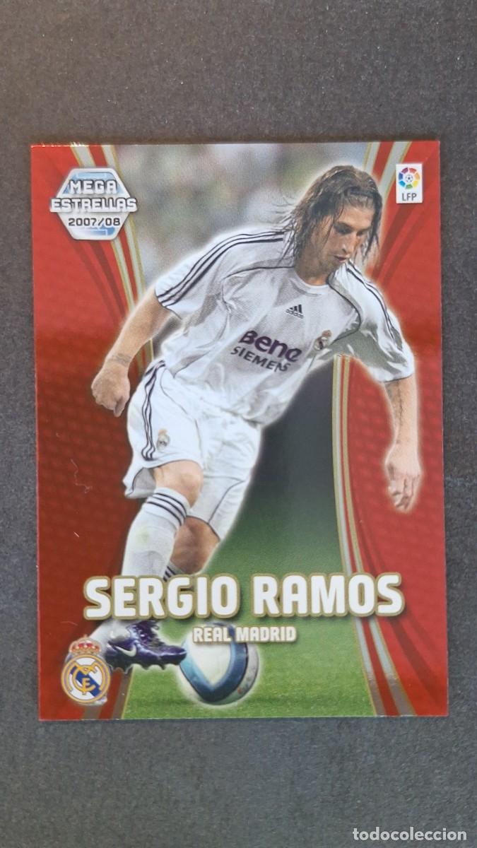 Cromos de F&uacute;tbol: L3 SERGIO RAMOS REAL MADRID MEGA ESTRELLAS 366 PANINI MEGACRACKS 2007 2008 07 08