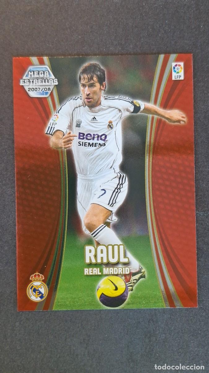 Cromos de F&uacute;tbol: L3 RAUL REAL MADRID MEGA ESTRELLAS 381 PANINI MEGACRACKS 2007 2008 07 08