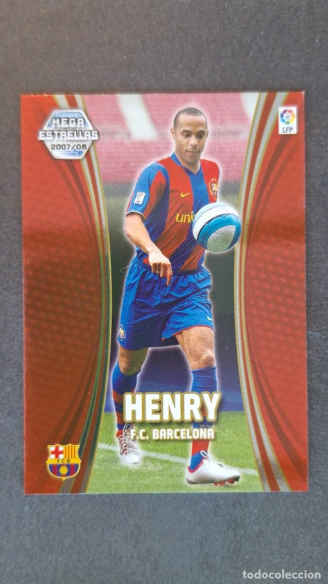 Figurine di Calcio: L3 HENRY F. C. BARCELONA MEGA ESTRELLAS 383 PANINI MEGACRACKS 2007 2008 07 08