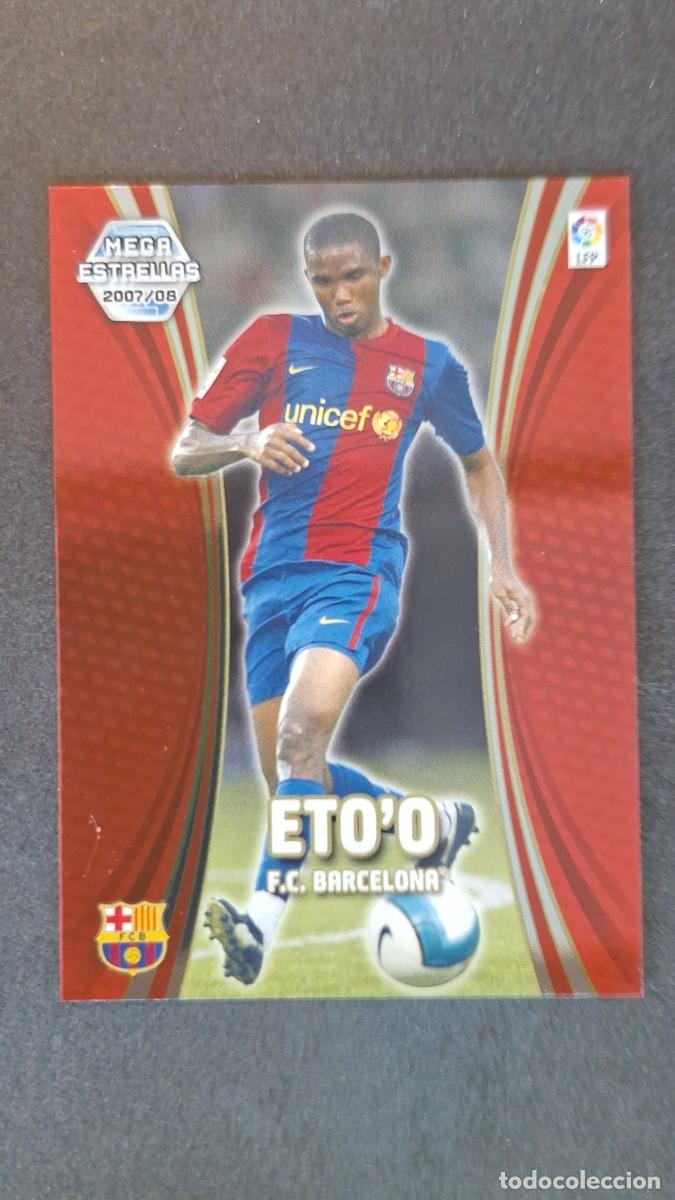 Figurine di Calcio: L3 ETO'O F. C. BARCELONA MEGA ESTRELLAS 384 PANINI MEGACRACKS 2007 2008 07 08