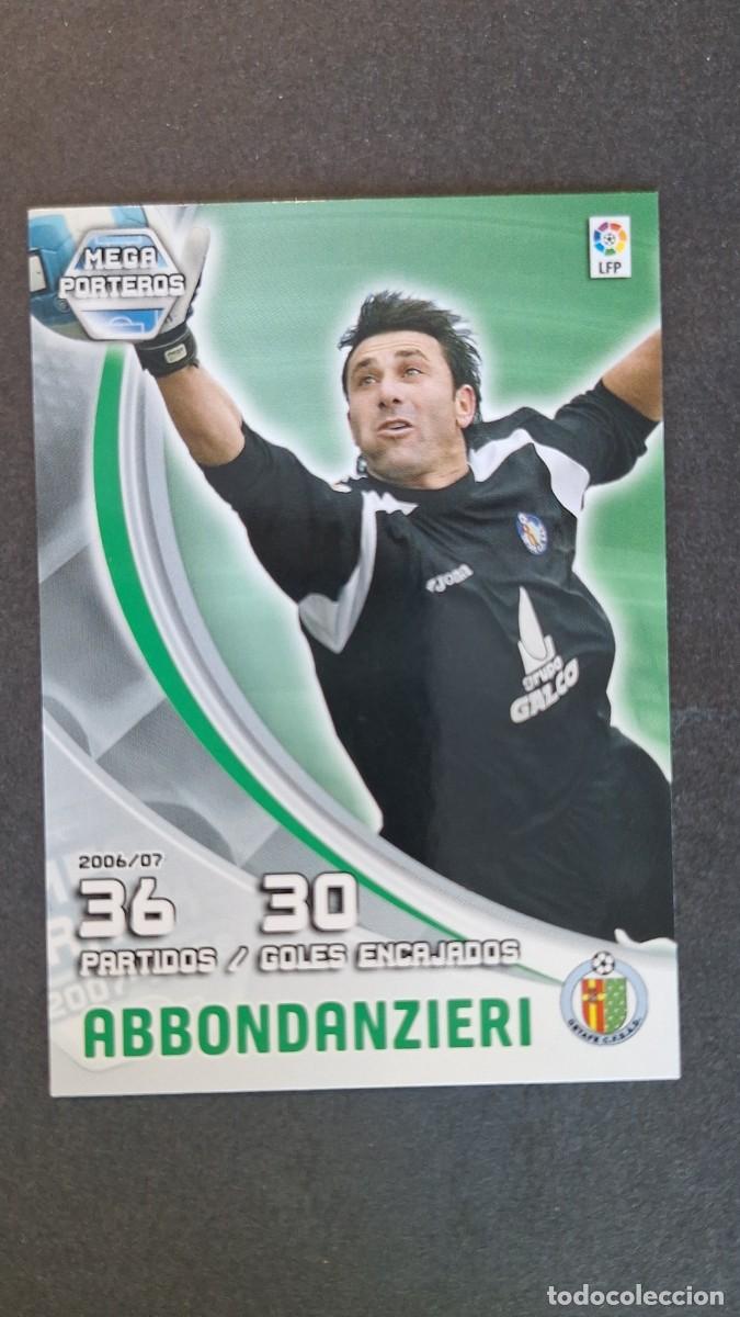 Figurine di Calcio: L3 ABBONDANZIERI GETAFE C. F. MEGA PORTEROS 391 PANINI MEGACRACKS 2007 2008 07 08