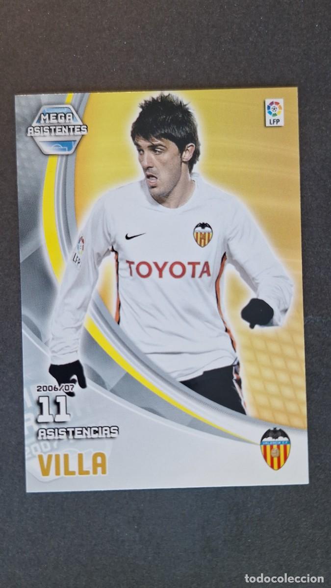 Cromos de F&uacute;tbol: L3 VILLA VALENCIA C. F. MEGA ASISTENTES 395 PANINI MEGACRACKS 2007 2008 07 08