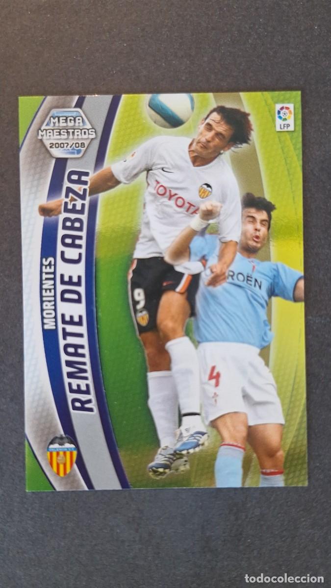 Cromos de F&uacute;tbol: L3 MORIENTES VALENCIA C. F. MEGA MAESTROS 414 PANINI MEGACRACKS 2007 2008 07 08