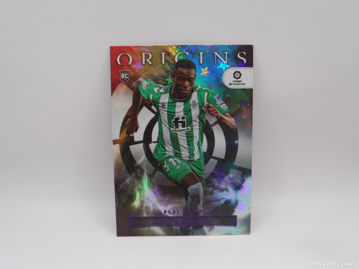 Cromos de F&uacute;tbol: 91 LUIZ HENRIQUE ORIGINS PARALELA PURPLE ASTRO BETIS PANINI CHRONICLES SOCCER 2022 2023 22 23 ROOKIE