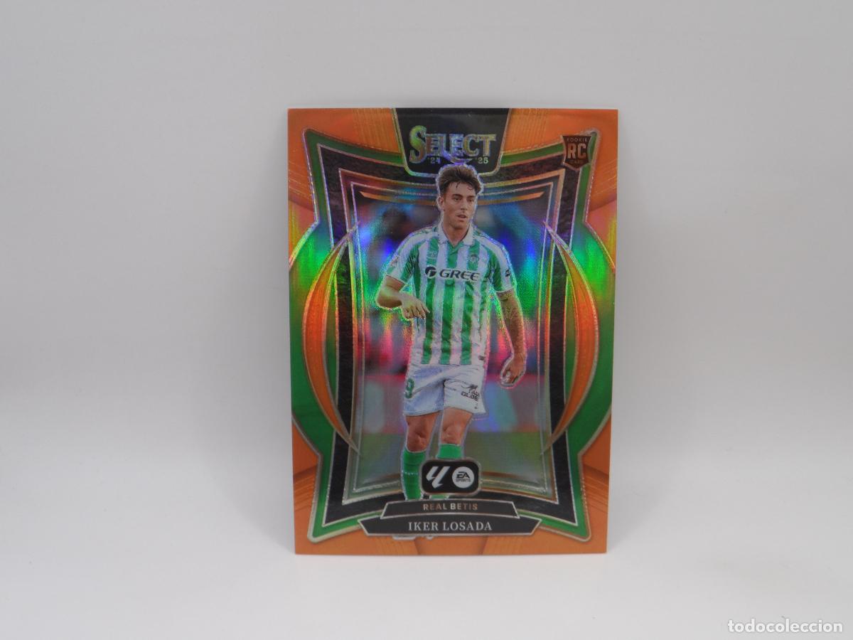 Cromos de F&uacute;tbol: 36 IKER LOSADA ROOKIE NUMERADA /49 ORANGE BETIS PANINI SELECT 2024 2025 24 25