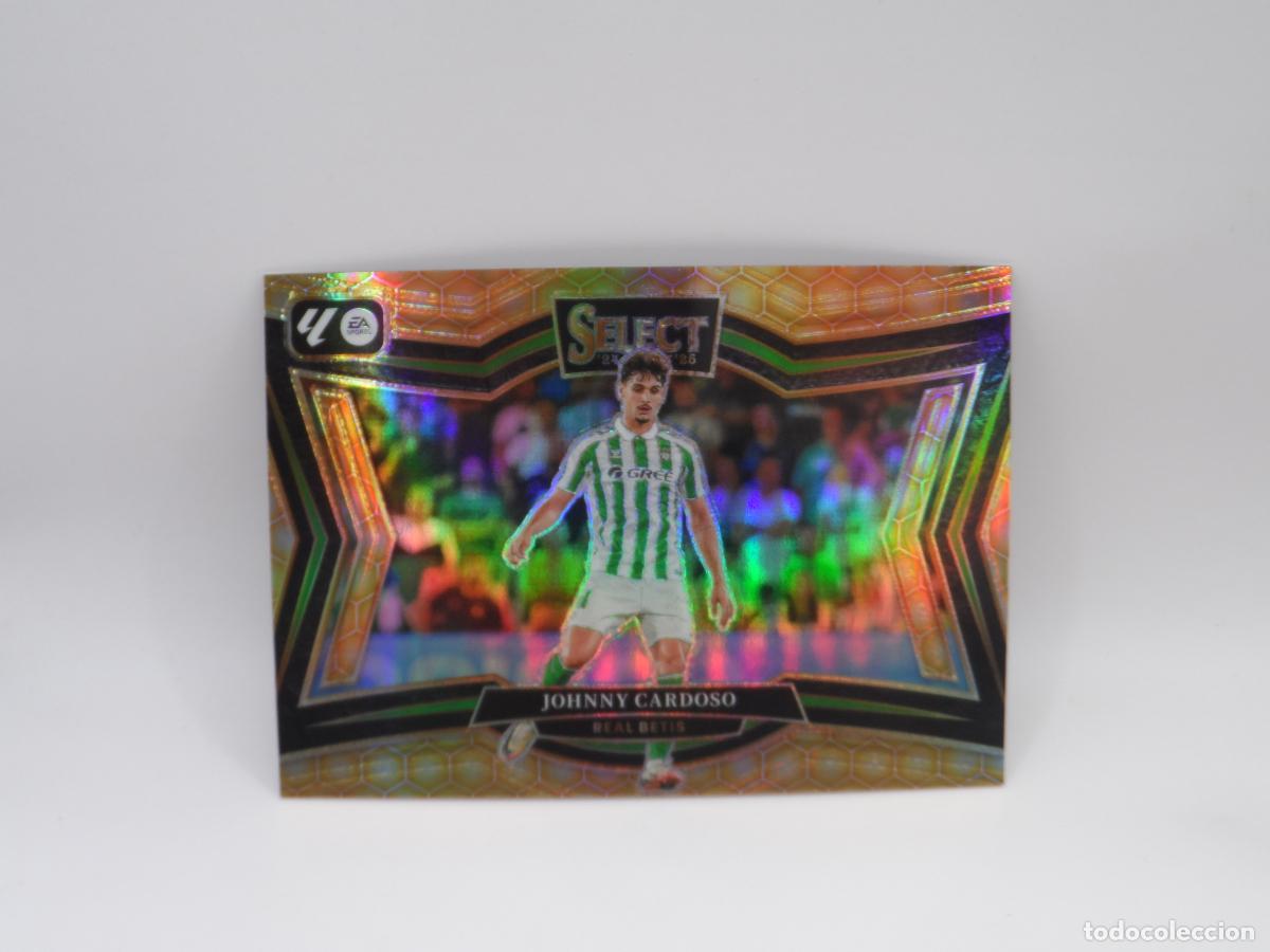 Cromos de F&uacute;tbol: 230 JOHNNY CARDOSO PARALELA HONEYCOMB BETIS PANINI SELECT LIGA 2024 2025 24 25 FIELD LEVEL COLMENA