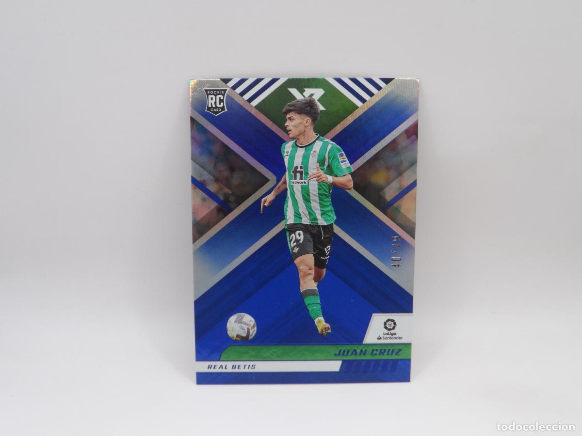 Cromos de F&uacute;tbol: 112 JUAN CRUZ NUMERADA /49 BETIS PANINI XR CHRONICLES SOCCER 2022 2023 22 23 ROOKIE