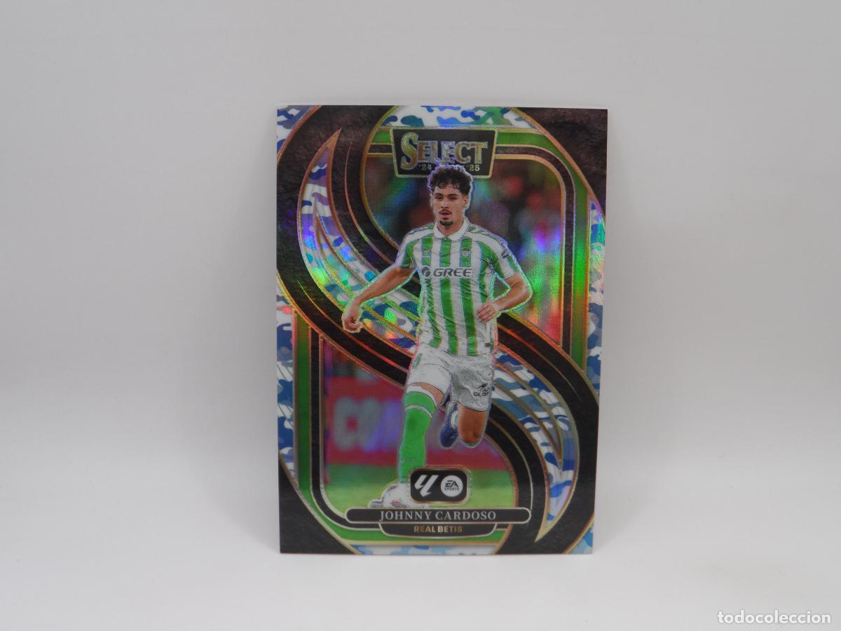 Cromos de F&uacute;tbol: 132 JOHNNY CARDOSO NUMERADA /30 WINTER CAMO BETIS PANINI SELECT LIGA 2024 2025 24 25