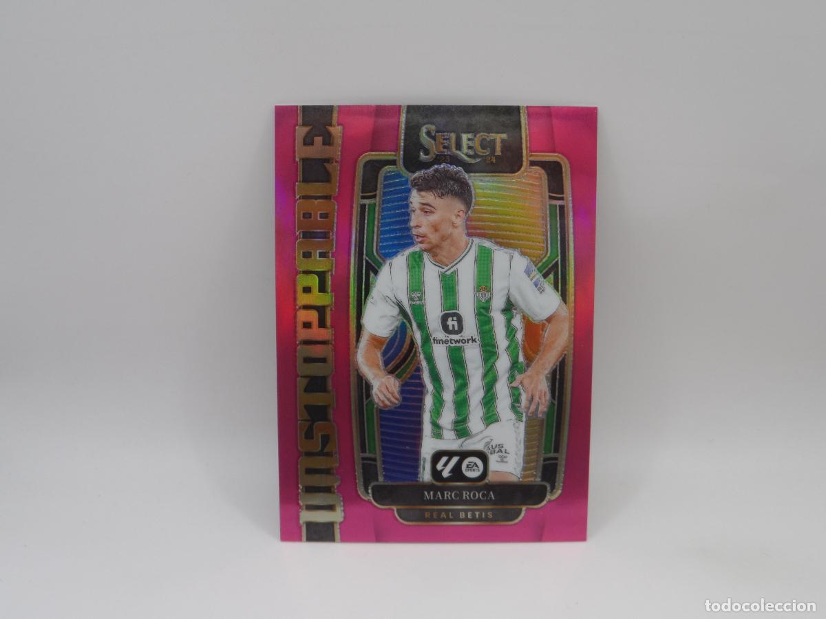 Cromos de F&uacute;tbol: 12 MARC ROCA NUMERADA /25 PINK UNSTOPPABLE BETIS PANINI SELECT 2023 2024 23 24