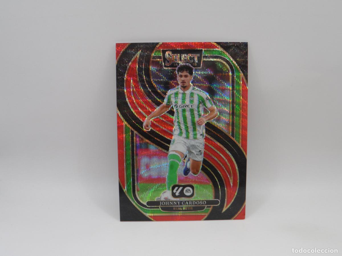 Figurine di Calcio: 132 JOHNNY CARDOSO NUMERADA /59 RED WAVE PRIZM BETIS PANINI SELECT 2024 2025 24 25